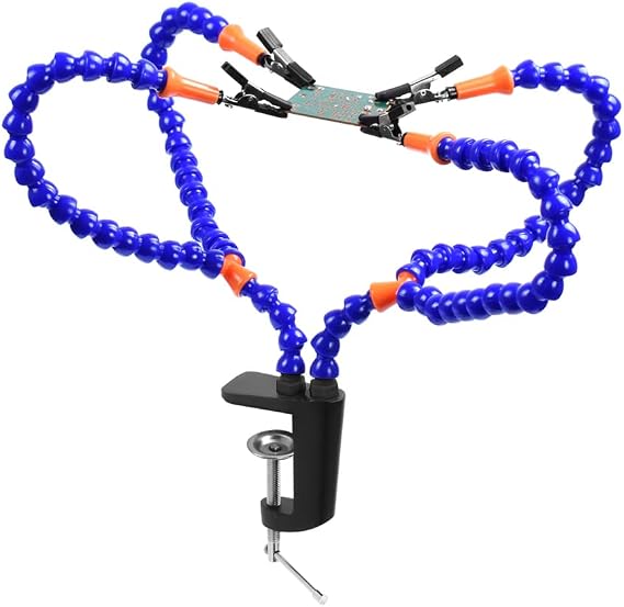 NOEVSBIG Soldering Helping Hands Clamp Adjustable Vise Clip