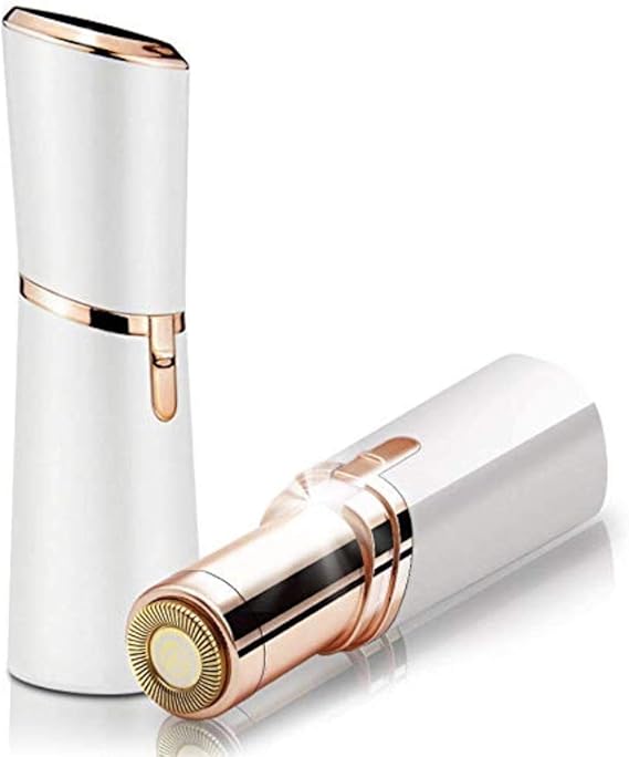 LA BeautyTM Facial Hair Remover for Women, Painless Lady Shaver, Peach Fuzz, Chin, Upper Lip Hair Removal with LED Light, Battery Included