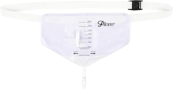 Urine Collection Bag with Waist Belt, 1000 mL (1 Pack)