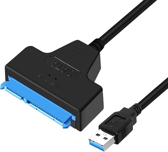YIIFELL SATA auf USB Kabel USB 3.0 zu SATA Adapter für 25 Zoll HDD und SSD SSD/HDD Konverter Kompatibel mit Windows Mac und Linux Betriebssystemen