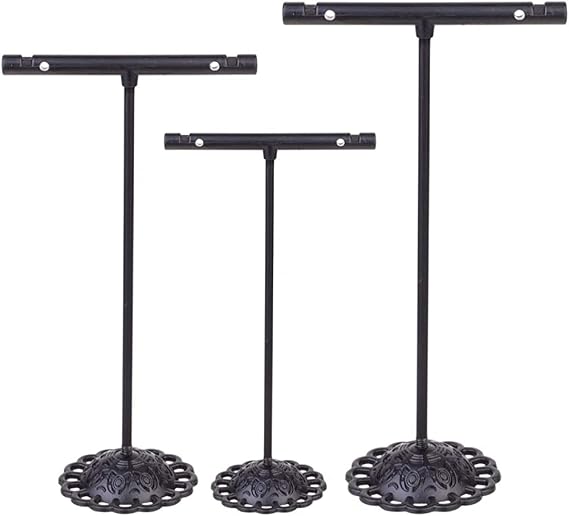 3 Pcs Earring T Stand Display Stand Hanging Earrings Table Organizer Jewelry Holder for Boutique Home