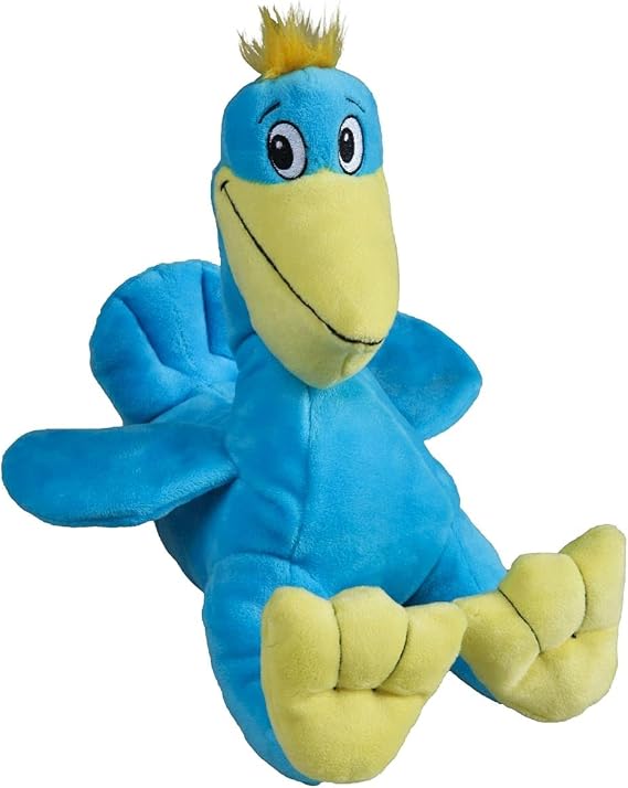 SmartPetLove Snuggle Puppy Tender-Tuffs Big Shots - Large Sitting Pelican Marine Stuffed Plush Toy with Puncture Resistant Squeaker for Medium and Big Dogs