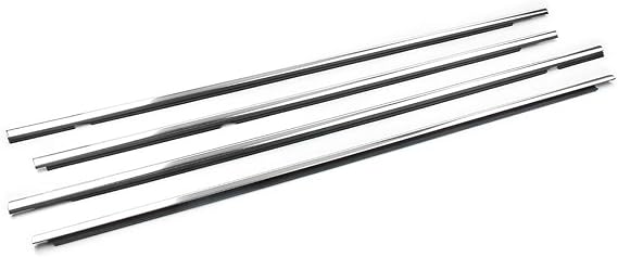 Car Door Edge Guard Chrome Seal Belt Molding Outside Weatherstrip Moulding Trim for VW for Golf for Sportsvan AM1 AN1 4Pcs/Set Car Door Edge Guards