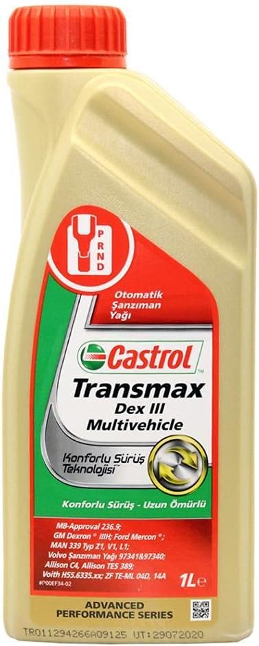 Castrol ATF Transmax Dex III Multivehicle 1 Lt Automatic Transmission Oil