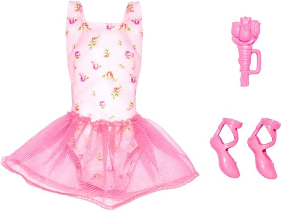 MATTEL Barbie: From the Ballet Dancer/Movie Barbie! HJT32 Doll Clothes, Reusable Vinyl Bag, For Ages 3 and Up