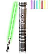 Lightsaber - Metal Aluminum Hilt Force FX Lightsaber with 7 Colors LED Rechargeable Light Sabers for Adults (Silver)