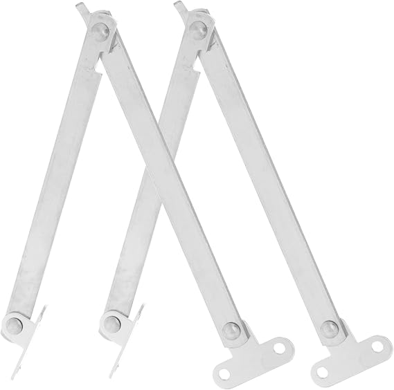 Cabinet Lid Support Hinge Folding Tie Rod 2pcs Stainless Steel