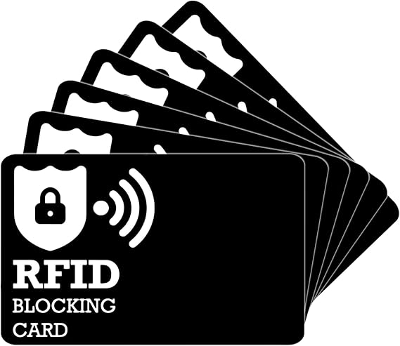 RFID Blocking Card Safecard Credit Card Holder RFID Blocking Card scan Proof Card Ultra Slim Anti Theft Ultra Thin Minimalist Secure Bank Card Holder Bank Credit Card Protector Security Proof Blocker