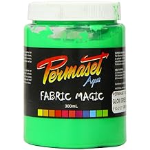 Permaset Aqua Fabric Supercover Screenprinting Inks - Glow Green - 300 mL