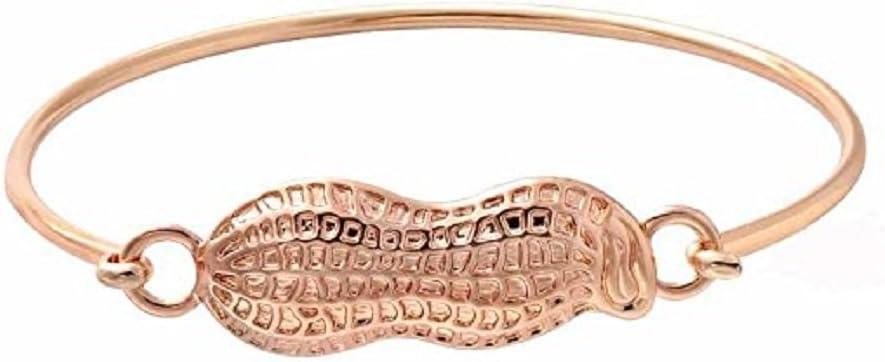 NOUMANDA Fashion Metal Peanut Bangle Simple Design Plant Element Jewelry
