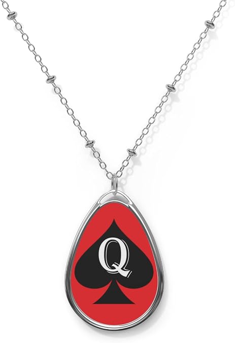 Brian Bula Queen of Spades Pendant Necklace