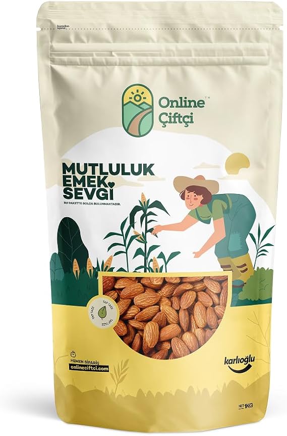 Karlıoğlu Çiğ Yerli Badem 1KG