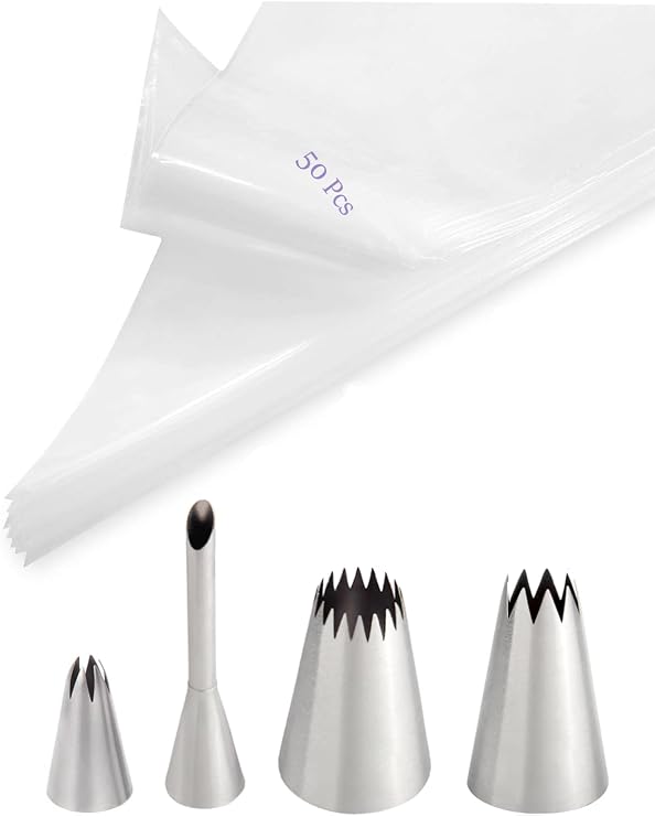 Churro Making Kit 54 Pcs with Piping Tips & Bags for Homemade Churros