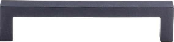 Top Knobs Square Bar 5 1/16" Center to Center Bar Pull Flat Black