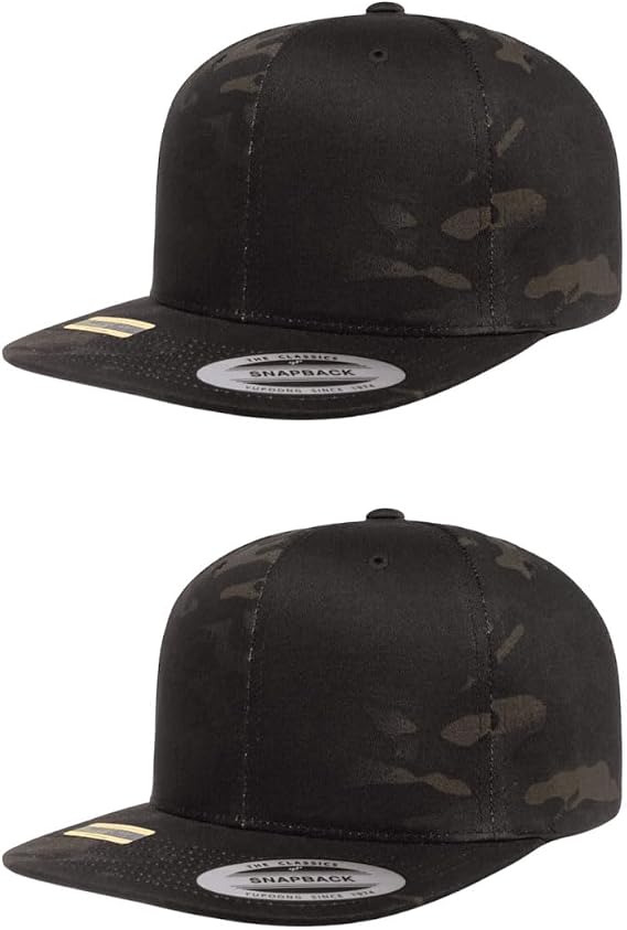 YP Classics 6089 Wool-Blended 6 Panel High Profile Flatbill Snapback Cap
