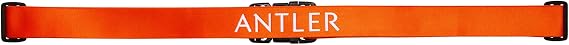 Antler Adjustable Hardside Luggage Strap, Coral Orange, 67x1.4 | Heavy duty polyester webbing suitcase belt featuring secure adjustable buckle, easy suitcase ID, and color contrast design.