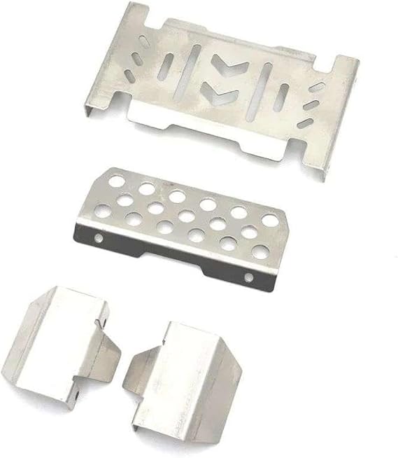 Metal Chassis Armor Replacement Parts Compatible with YIKONG 1 10 YK4106 YK4107 RC Car Stainless Steel Protective Armor Protects Components