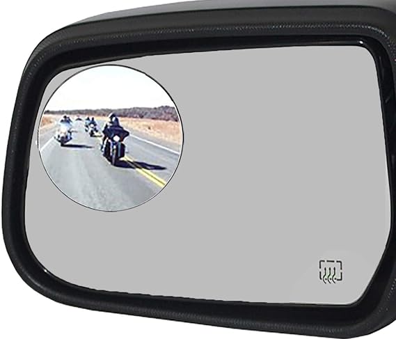 Blind Spot Mirror, Ampper 3" Aluminum Frame Round HD Glass Convex Wide Angle Rear View Mirror For All Universal Vehicles Car Suv Truck