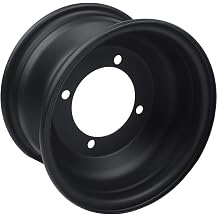 19X7.00-8 8 inch Front Wheel Rim Made of Hardened Steel Alloy for ATV For Go Kart Off Road Buggy Direct Replacement 4 Stud Design