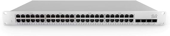 CISCO DESIGNED Meraki MS225-48FP Cloud-Managed Stackable Access Switches Designed for The Branch and Campus, Base Unit (MS225-48FP-HW)