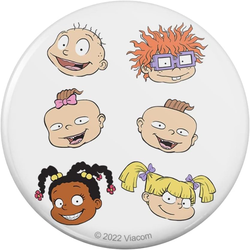 Rugrats Character Heads Kitchen Refrigerator Locker Button Magnet