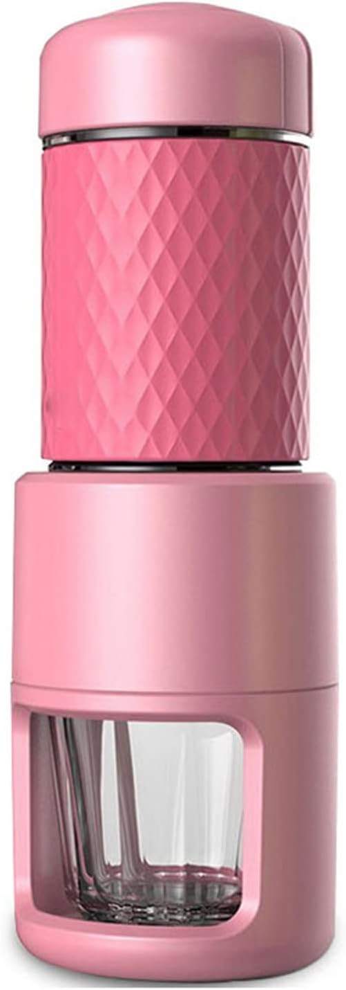 Ice Drip Coffee Maker Brew Coffee Machine Manual Coffee Grinders Portable Multifunctional Drinkware Household Kitchen Water,Pink