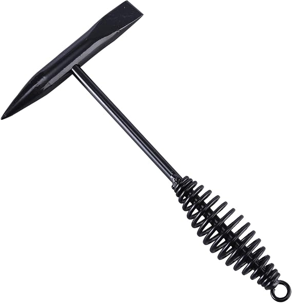 Welding Chipping Hammer with Coil Spring Handle, Cone and Vertical Chisel Welding Chipping Hammer (Hammer)