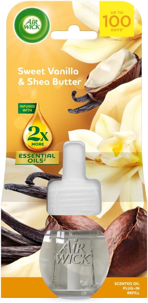 Air Wick Plug In Refill Air Freshener Sweet Vanilla & Shea Butter, 19ml