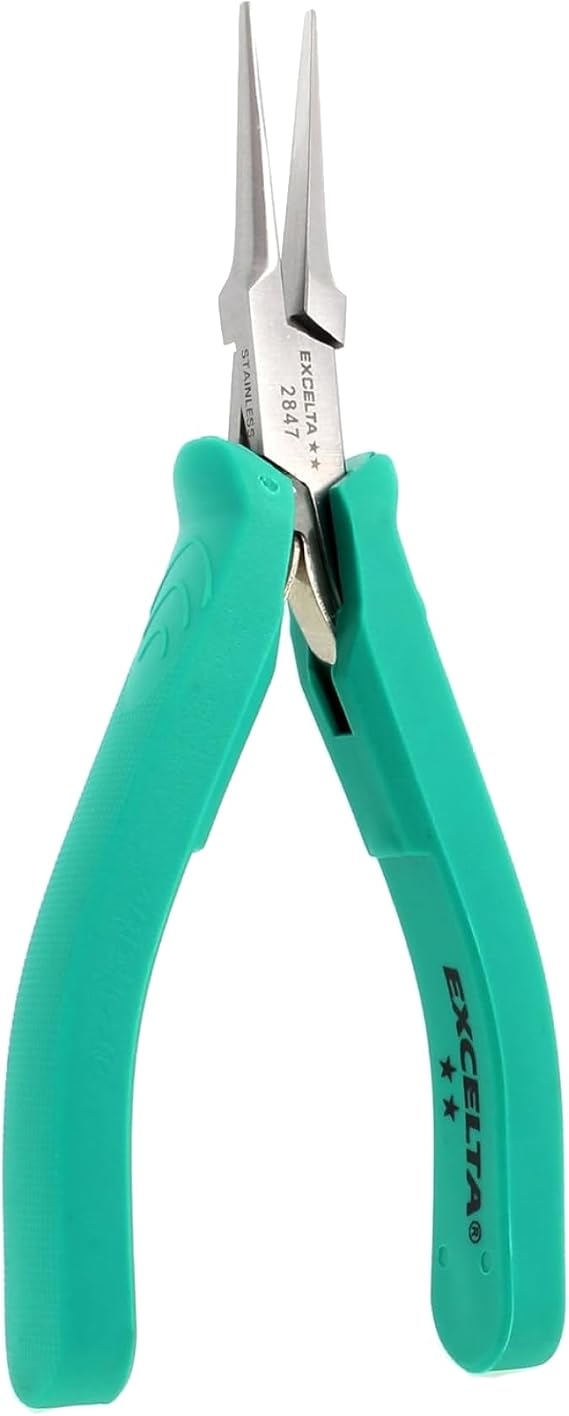Excelta Stainless Steel Pliers, Gentle Spring Mechanism, 5.5" Length