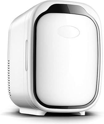 Mini Fridge, 6 Liter Portable Cooler Refrigerator for Skin Care, Cosmetics, Beverage, Food for Bedroom, Office Color : Black