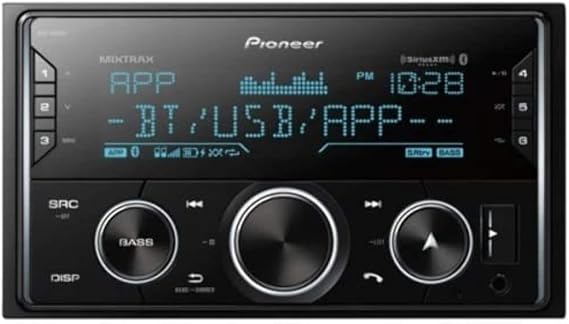 Pioneer MVH-S620BS Double DIN Digital Media Receiver with Enhanced Audio Functions, Improved ARC App Compatibility, MIXTRAX, Built-in Bluetooth, and SiriusXM-Ready