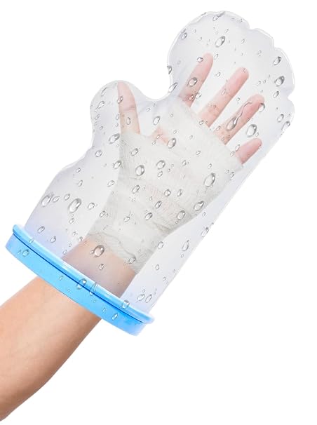 Waterproof Cast Cover for Shower Hand Adult, Hand Cast Protector for Shower Bath, Shower Sleeve for Hand Cast Bag for Hand/Wrist/Fingers/Thumb/Palm