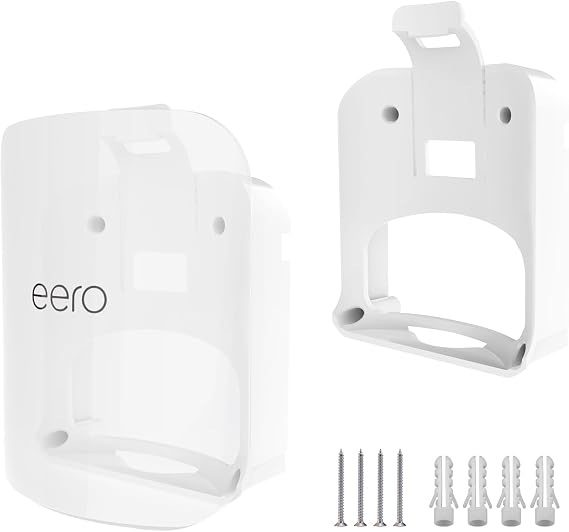 Advanced Wall Mount for eero Pro 7 Router & Extender | Tri-Band Mesh Wi-Fi 7 Compatible, Easy to Install, Integrated Cable Management