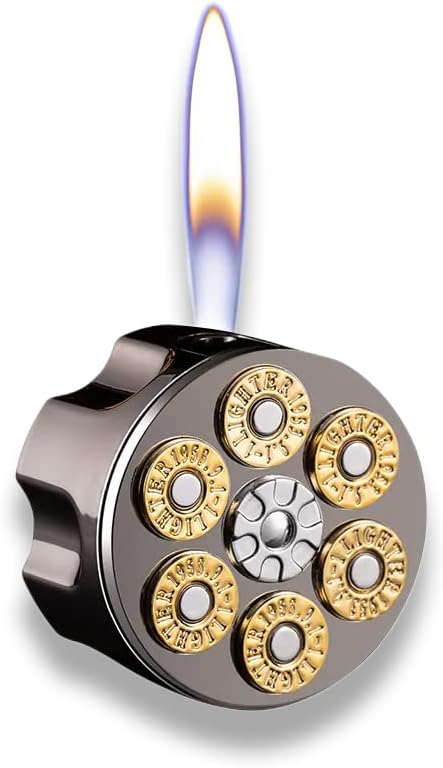 Brightfire, Vintage Butane Lighter, Refillable and Adjustable, Cool Lighters for Men Gift