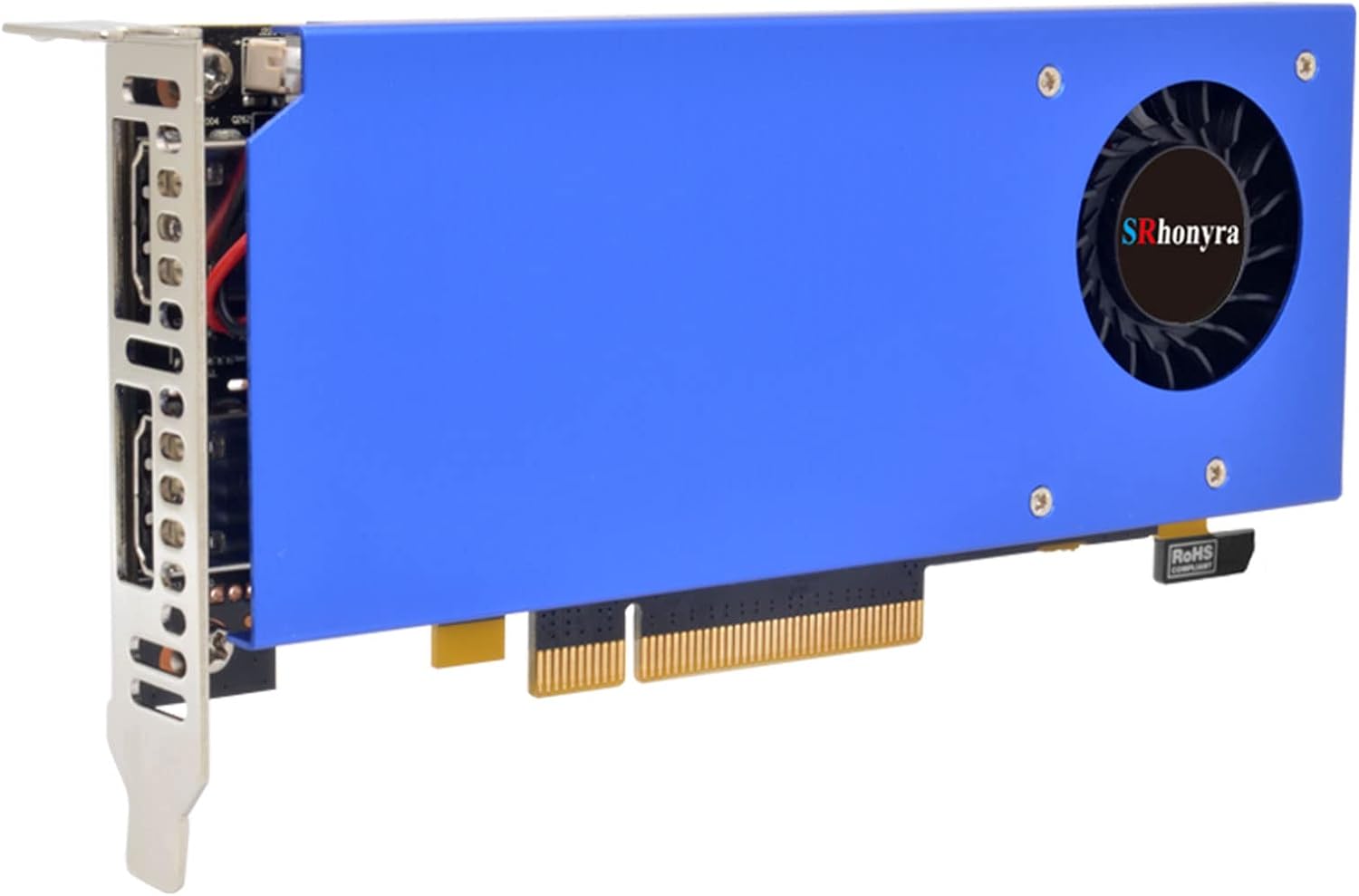 Industrial RX550 Multi-Screen Display Card 4K HD Dual Screen HMDIx2 Display Thin Dedicated Graphics Card