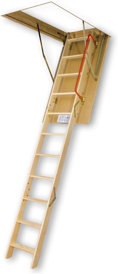 FAKRO LWS-PL 66853 Insulated Attic Ladder for 22-Inch x 54-Inch Rough Openings