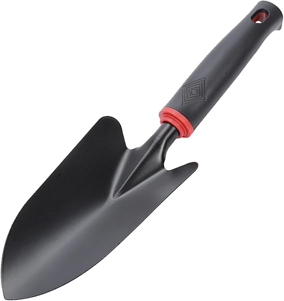 Garden Shovel Hand Trowel, Heavy Duty Gardening Tool with Ergonomic Handle, Non-Slip Soft Rubberized Handle Rust Resistant Garden Spade Garden Tools for Digging, Weeding, Planting, Transplanting