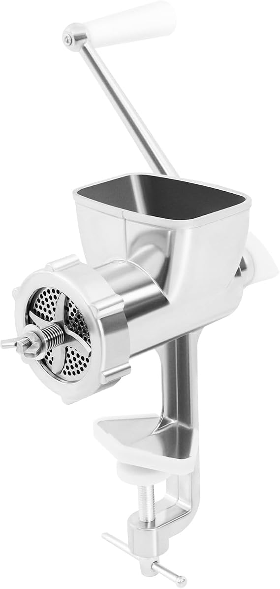 Manual Animal Feed Pellet Machine, Portable Home Feed Pellet Mill Manual Birds Fishing Bait Food Maker with1.5mm/2mm/2.5mm/3mm/8mm Molds Animal Feed Granulator