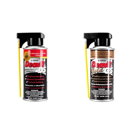 Hosa DeoxIT Gold & DeoxIT Contact Cleaner Bundle (5 oz Spray)