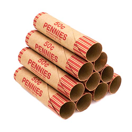 Pre-Formed Penny Coin Wrappers Bundle of 100