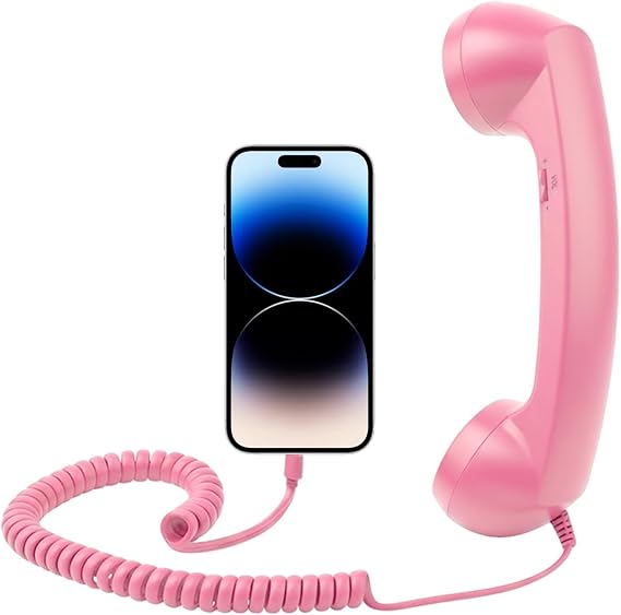 Retro Telephone Handset with Microphone Type-C Retro Classic Home Supplies