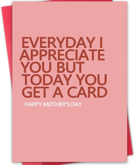 Mothers Day Card for Mom,Unique Gift from Daughter Son Husband