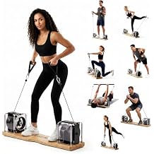 Portable Pilates Reformer Alternative Adjustable Resistance Bar System for Full-Body Core, Legs & Glutes Training | Pilates Machine for Strength, Posture & Flexibility