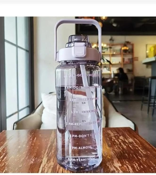 2000 ML Motivasyonel Su Matarası Su Şişesi Suluk Tritan Bpa Içermez Suluk