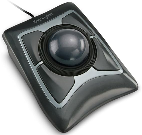 Kensington Expert Trackball Mouse K64325, Black Silver, 5W x 5-34D x 2-12H
