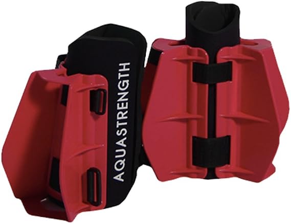 Aquatic Resistance Fins | Increase Drag for Strength & Toning | Pool Fitness Water Leg Weights | Lower Body Pool Weight | Quick Start Guide and Online Programs.