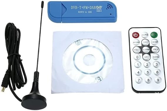 Mini Portable Digital USB 2.0 TV Stick DVB-T + DAB + FM RTL2832U + R820T2 Support SDR Tuner Receiver