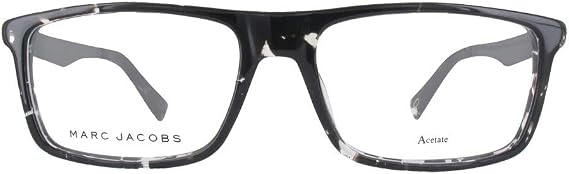 Marc Jacobs Plastic Rectangular Eyeglasses 55 09WZ Havana Black Crystal