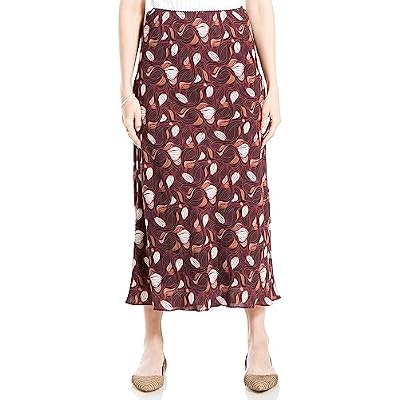 Max Studio Womens Midi Crepe Skirt