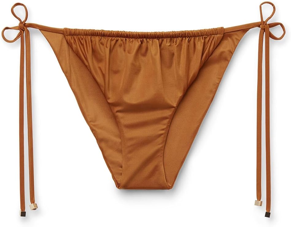 CALZEDONIA String Swimsuit Bottom Shiny Satin